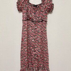 Dress Forum Floral Pink Midi Dress
